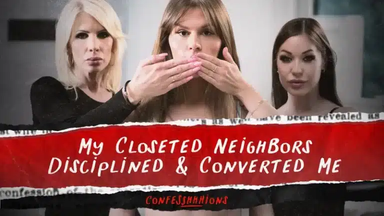 Mis vecinas cerradas me disciplinaron y me convirtieron – Tiffany Rousso, Angelica Heart, Zlata Shine